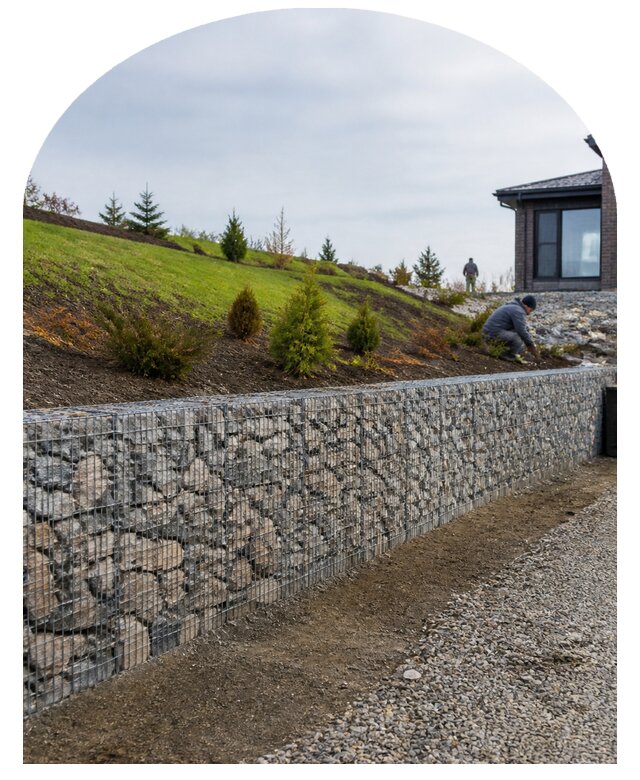 Подпорная стенка из габионов в Кингисеппе по цене от 8100 р. | Метпроект-Кгп
